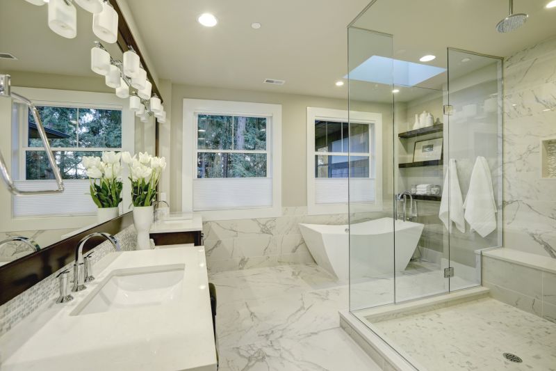 Spa-inspired bathroom with walk-in shower